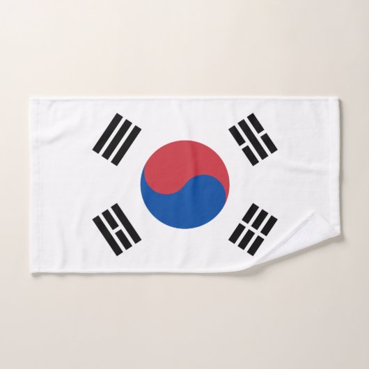 Südkorea-Flagge Badhandtuch Set (Handtuch)