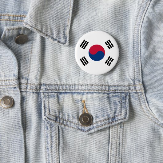 Südkorea-Flagge Button (Beispiel)