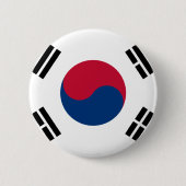 Südkorea-Flagge Button (Vorderseite)