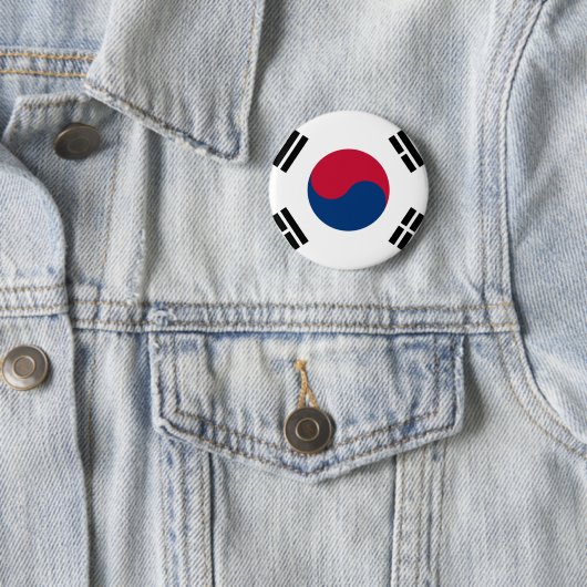 Südkorea-Flagge Button (Beispiel)
