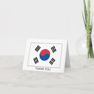 Südkorea-Flagge Dankeskarte