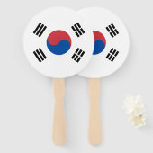 Südkorea-Flagge Fächer (Vorne und Hinten)