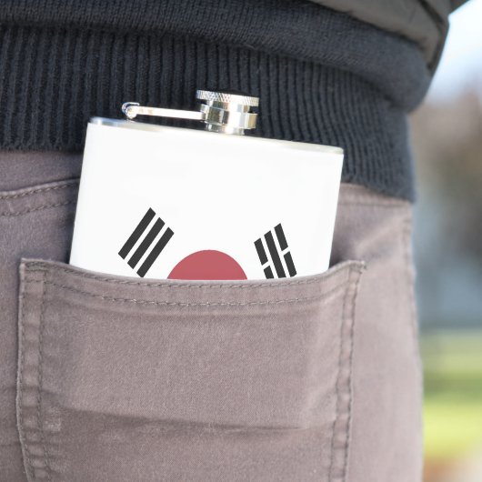 Südkorea-Flagge Flachmann (Beispiel)