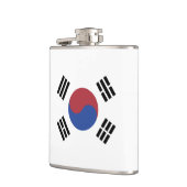 Südkorea-Flagge Flachmann (Links)