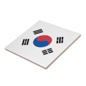Südkorea-Flagge Fliese (Seite)