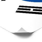 Südkorea-Flagge Fotodruck (Ecke)