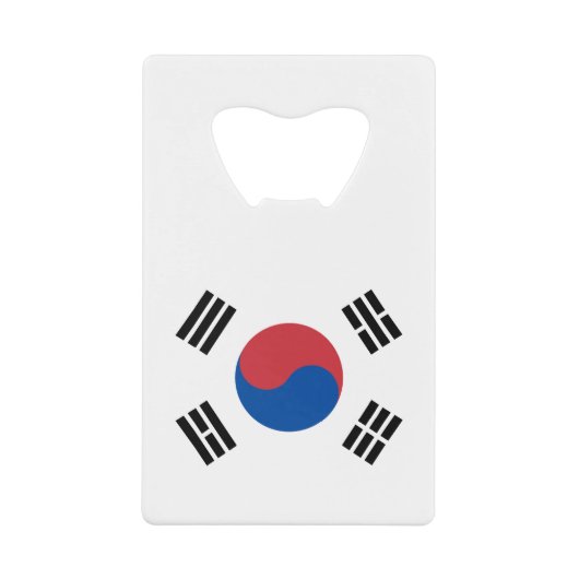 Südkorea-Flagge Geldbeutel Flaschenöffner (Vorderseite)