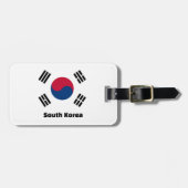 Südkorea-Flagge Gepäckanhänger (Vorderseite horizontal)
