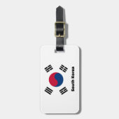 Südkorea-Flagge Gepäckanhänger (Vorderseite vertikal)