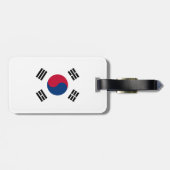 Südkorea-Flagge Gepäckanhänger (Rückseite horizontal)