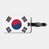 Südkorea-Flagge Gepäckanhänger (Rückseite horizontal)