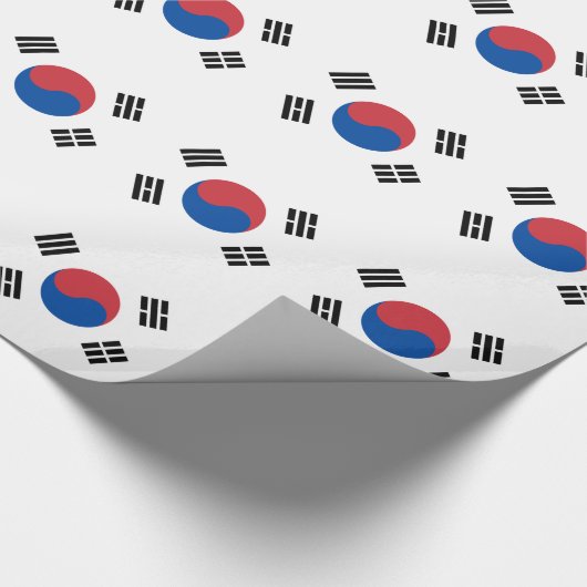 Südkorea-Flagge Geschenkpapier (Ecke)