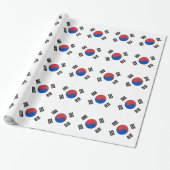 Südkorea-Flagge Geschenkpapier (Ungerollt)