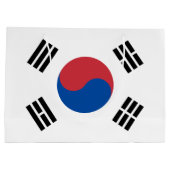 Südkorea-Flagge Große Geschenktüte (Rückseite)
