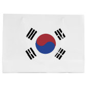 Südkorea-Flagge Große Geschenktüte (Rückseite)
