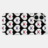 Südkorea-Flagge Herz Case-Mate iPhone Hülle (Rückseite (Horizontal))