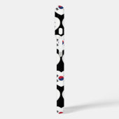 Südkorea-Flagge Herz Case-Mate iPhone Hülle (Rückseite / Links)