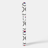 Südkorea-Flagge Herz Case-Mate iPhone Hülle (Rückseite / Links)