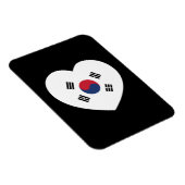 Südkorea-Flagge Herz Magnet (Rechte Seite)
