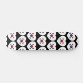 Südkorea-Flagge Herz Skateboard (Horizontal)