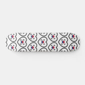 Südkorea-Flagge Herz Skateboard (Horizontal)