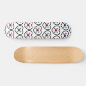 Südkorea-Flagge Herz Skateboard (Horizontal)