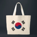 Südkorea-Flagge Jumbo Stoffbeutel<br><div class="desc">Übersichtliches Design der südkoreanischen Flagge.</div>