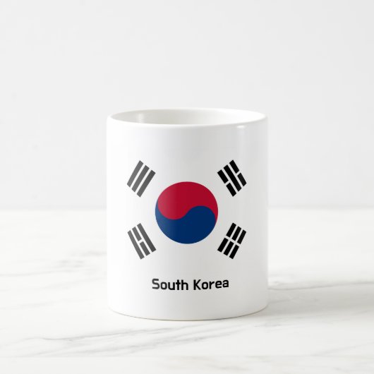Südkorea-Flagge Kaffeetasse (Mittel)