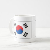 Südkorea-Flagge Kaffeetasse (Vorderseite Links)