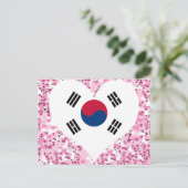 Südkorea-Flagge kaufen Postkarte (Stehend Vorderseite)