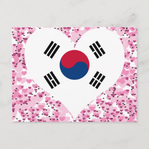 Südkorea-Flagge kaufen Postkarte