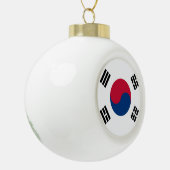 Südkorea-Flagge Keramik Kugel-Ornament (Links)