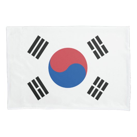 Südkorea-Flagge Kissenbezug (Vorderseite)