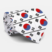 Südkorea-Flagge Krawatte (Gerollt)