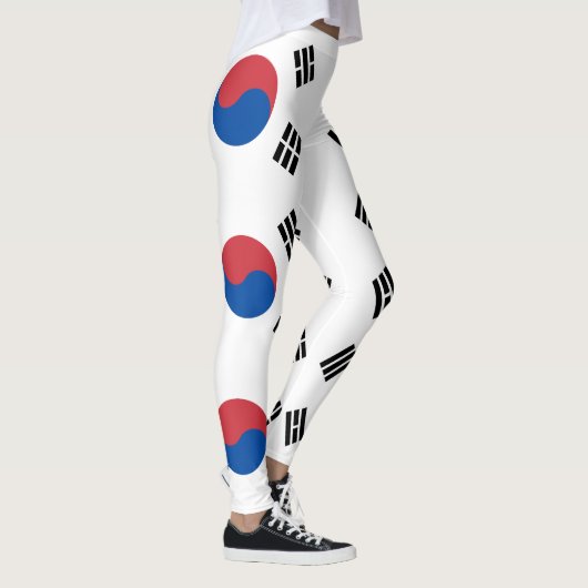 Südkorea-Flagge Leggings (Rechts)
