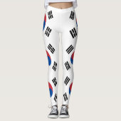 Südkorea-Flagge Leggings (Vorderseite)