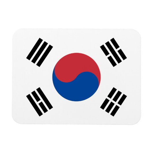 Südkorea-Flagge Magnet (Horizontal)