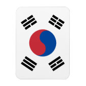 Südkorea-Flagge Magnet (Vertikal)