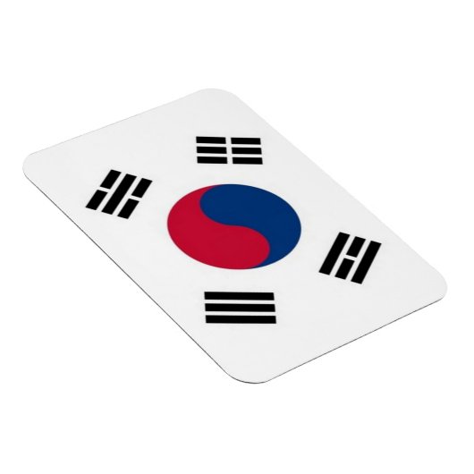 Südkorea - Flagge - Magnet (Rechte Seite)
