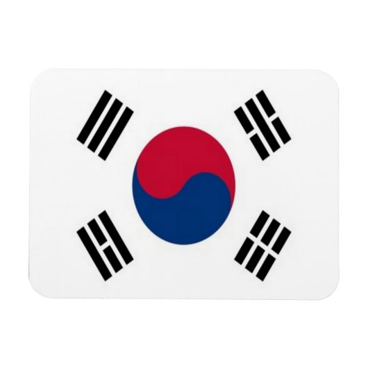 Südkorea - Flagge - Magnet (Horizontal)