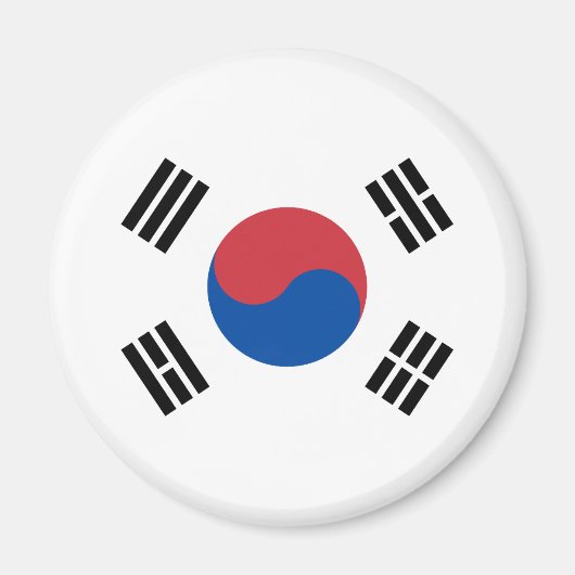 Südkorea-Flagge Magnet (Vorne)