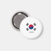Südkorea-Flagge Magnet (Vorderseite/Rückseite)