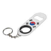 Südkorea-Flagge Mini Flaschenöffner (Vorderseite Schrägansicht)