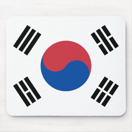 Südkorea-Flagge Mousepad (Vorne)