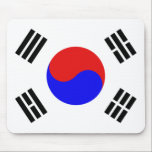 Südkorea-Flagge Mousepad<br><div class="desc">Flagge von Südkorea</div>