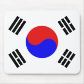Südkorea-Flagge Mousepad (Vorne)