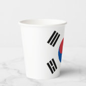 Südkorea-Flagge Pappbecher (Vorderseite)