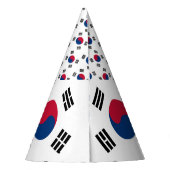 Südkorea-Flagge Partyhütchen (Rückseite)