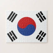 Südkorea-Flagge Puzzle (Horizontal)