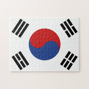 Südkorea-Flagge Puzzle
